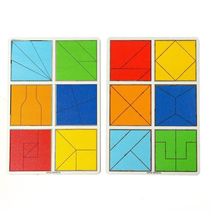 Квадраты 2 уровень (2 шт.), 12 квадратов - фото 2 - id-p219828062