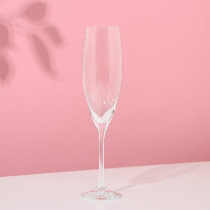 Набор бокалов для шампанского «София», 2 шт, 230 мл, хрустальное стекло - фото 2 - id-p219828398
