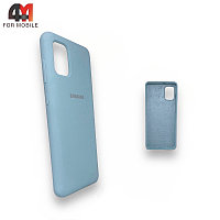 Чехол для телефона Samsung A31 Silicone Case, небесного цвета