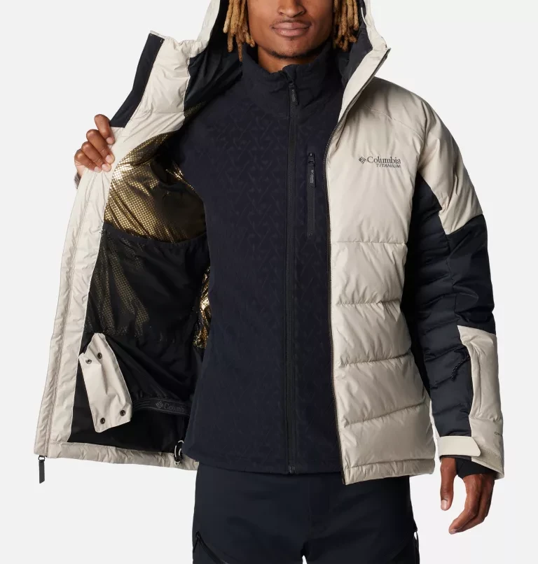Куртка мужская Columbia Titanium Roaring Fork Down Jacket бежевый/черный 2050631-278 - фото 7 - id-p219712058