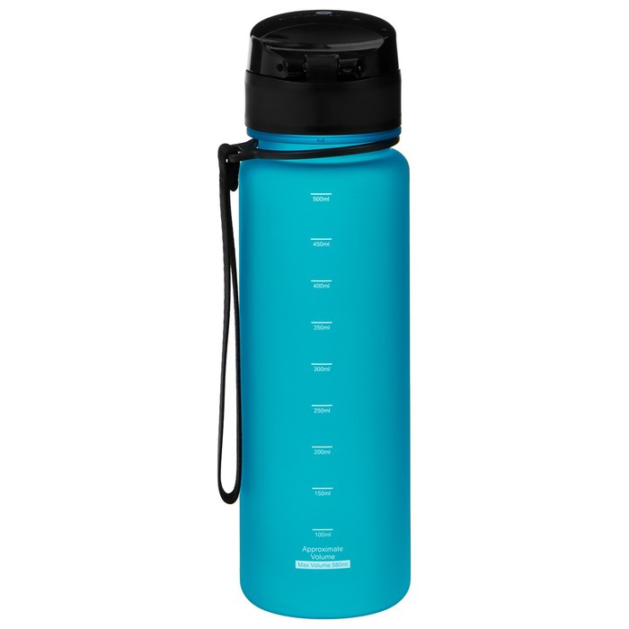 Бутылка спортивная для воды Onlytop Fitness, 500 мл, цвет голубой - фото 6 - id-p219829537