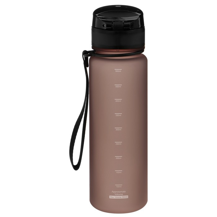 Бутылка спортивная для воды Onlytop Fitness, 500 мл, цвет серый - фото 6 - id-p219829538