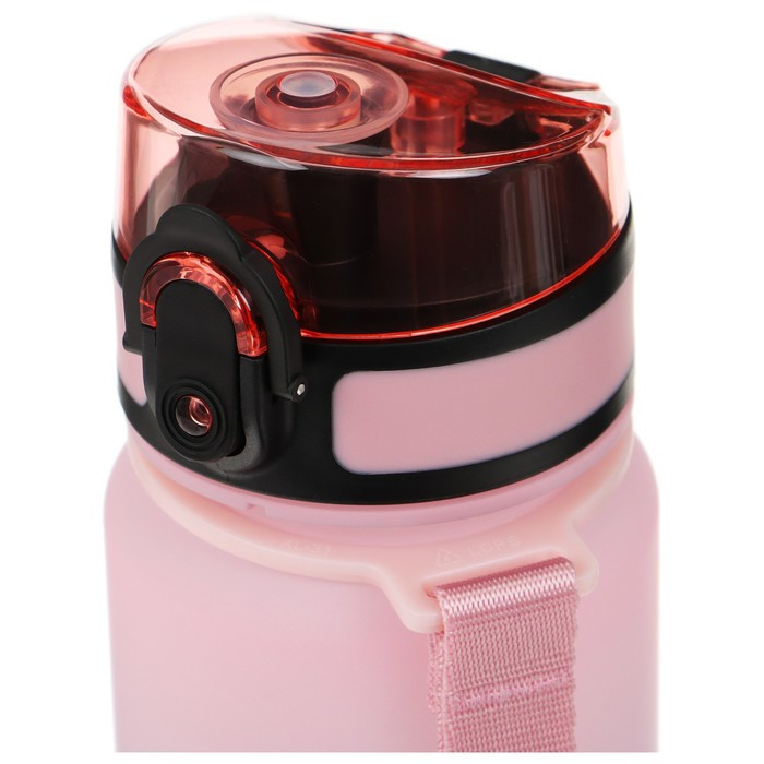 Бутылка спортивная для воды Onlytop Fitness Gradien, 500 мл, цвет розово-бирюзовый - фото 8 - id-p219829540