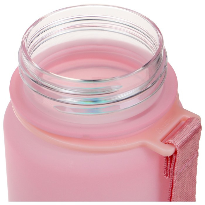 Бутылка спортивная для воды Onlytop Fitness Gradien, 500 мл, цвет розово-бирюзовый - фото 10 - id-p219829540