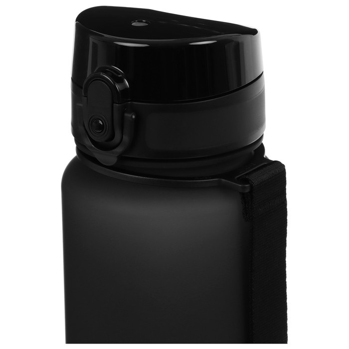 Бутылка спортивная для воды ONLYTOP, 1000 мл, цвет чёрный - фото 8 - id-p219829542