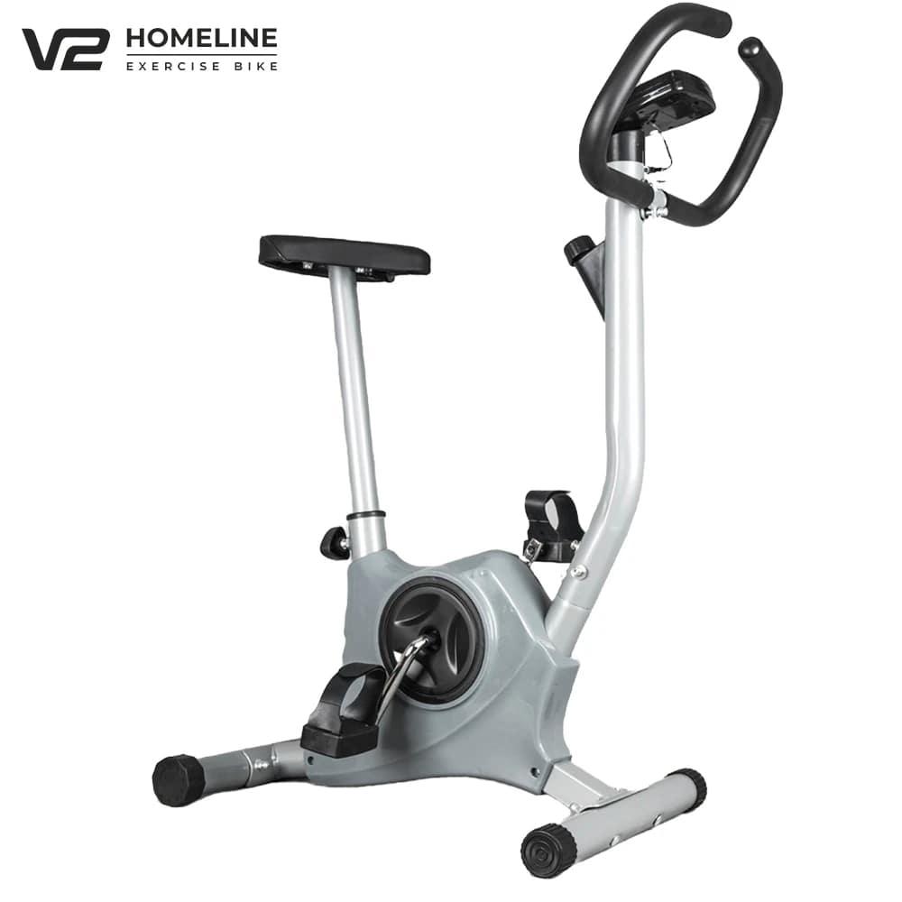 Велотренажер для дома V2 Home Bike EB-8018B серый - фото 6 - id-p219834729
