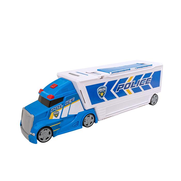 Игровой набор Teamsterz Полицейский грузовик-транспортер с подсветкой и звуком - фото 2 - id-p219834581