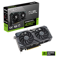 Видеокарта Asus RTX 4060Ti Dual OC Edition (DUAL-RTX4060TI-O16G)