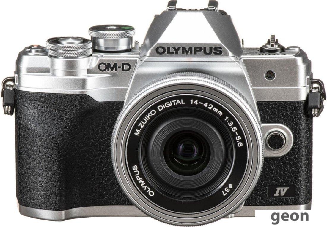 Беззеркальный фотоаппарат Olympus OM-D E-M10 Mark IV Kit 14-42mm (серебристый)