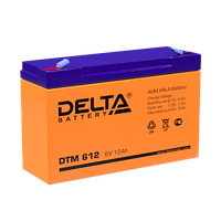 Аккумулятор Delta DTM 612 (6V 12Ah) для UPS