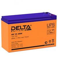 Аккумуляторная батарея Delta. Battery DELTA HR 12-28 W (12V 7Ah), 12V voltage, 7A*h capacity, 151x65x100mm,