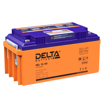 Аккумулятор для ИБП гелевый 12В/65Ач Delta GEL 12-65 срок службы 12 лет - фото 1 - id-p219836409
