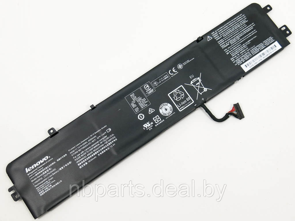 Аккумулятор (батарея) для ноутбука Lenovo Ideapad Y520-15ikb 11.1V 4050mAh L14M3P24 - фото 1 - id-p111771141