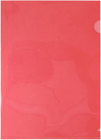 Папка-уголок пластиковая Attache Е-310 А4+ толщина пластика 0,18 мм, прозрачная красная