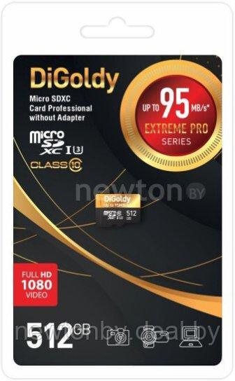 Карта памяти DiGoldy Extreme Pro microSDXC 512GB DG512GCSDXC10UHS-1-ELU3 (без адаптера)