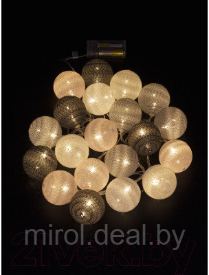 Тайские фонарики ArtStyle Нитяные шарики / CL-N226WW - фото 2 - id-p219839470