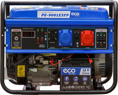 Бензиновый генератор Eco PE-9001E3FP - фото 3 - id-p219850096