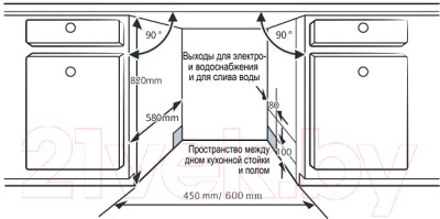 Посудомоечная машина Evelux BD 4502 - фото 6 - id-p219856832