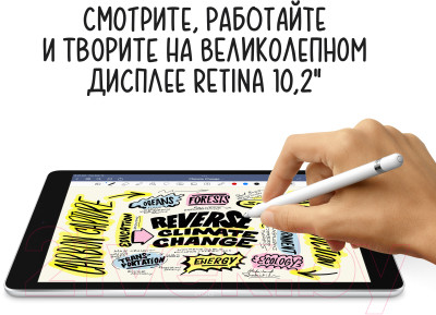 Планшет Apple iPad 9 Gen 10.2 Wi-Fi 256GB A2602 / MK2N3 - фото 5 - id-p219860187
