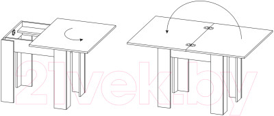 Обеденный стол Сокол-Мебель СО-1 - фото 3 - id-p219861317