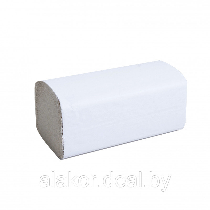 Полотенца бумажные Veiro V - сложение, белый/серый
