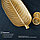 Блюдо для фруктов Доляна «Золотой лист», 45×17 см, цвет золотой, фото 5