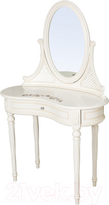 Туалетный столик с зеркалом ГрандМодерн С деколью - фото 1 - id-p219858763
