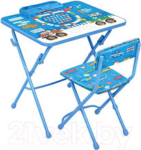 Комплект мебели с детским столом Ника КУ1/ БГ Большие гонки