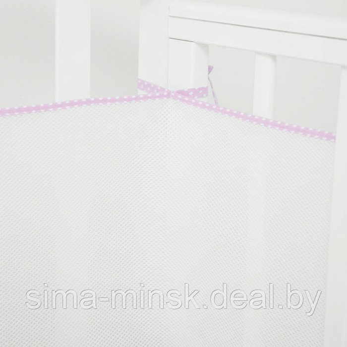 Бортик в кроватку, размер 31х180 см, цвет розовый - фото 5 - id-p219899163
