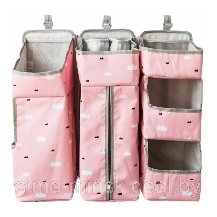 Органайзер для детской кроватки , цвет розовый - фото 1 - id-p219899171