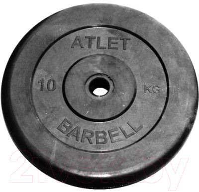 Диск для штанги MB Barbell Atlet d26мм 10кг - фото 1 - id-p219859717