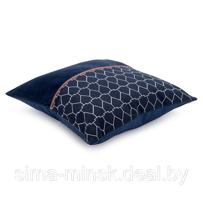 Чехол на подушку из хлопкового бархата Ethnic, размер 45х45 см - фото 2 - id-p219894098