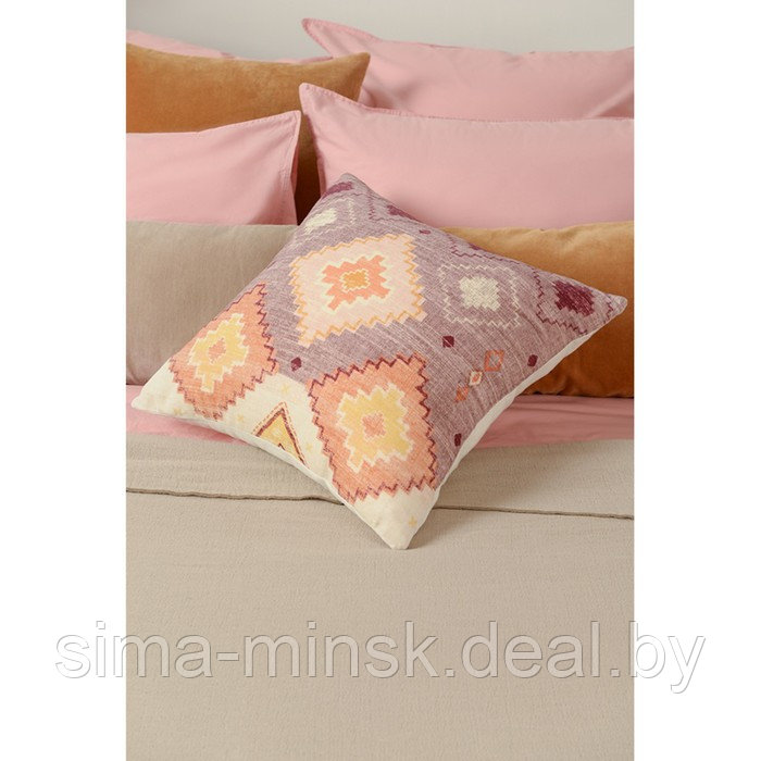 Чехол на подушку из хлопкового бархата Ethnic, размер 45х45 см - фото 2 - id-p219894100