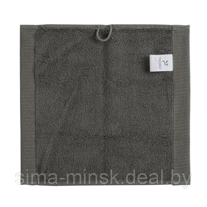 Полотенце для лица Essential, размер 30х30 см, цвет тёмно-серый - фото 3 - id-p219904443