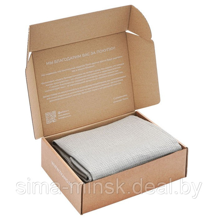 Набор из двух вафельных полотенец Essential изо льна, размер 50x70 см - фото 8 - id-p219904884