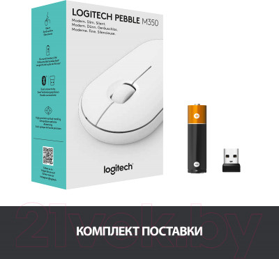 Мышь Logitech Pebble M350 910-005716 / 910-005541 - фото 8 - id-p219888142