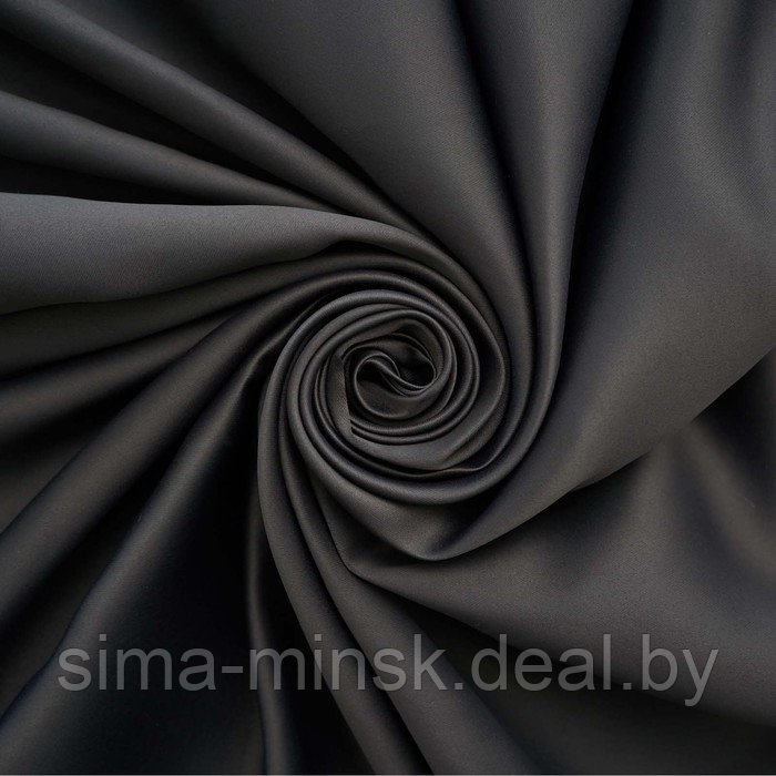Штора портьерная блэкаут Witerra Матовый 190х275 см, черный, п/э 100% - фото 2 - id-p219905062