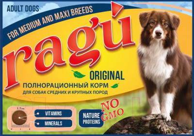 Сухой корм для собак Ragu Для взрослых средних и крупных пород - фото 2 - id-p219905647