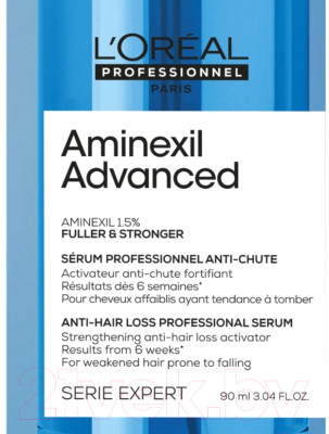 Сыворотка для волос L'Oreal Professionnel Aminexil Advanced для ослабленных волос против выпадения - фото 2 - id-p219904419