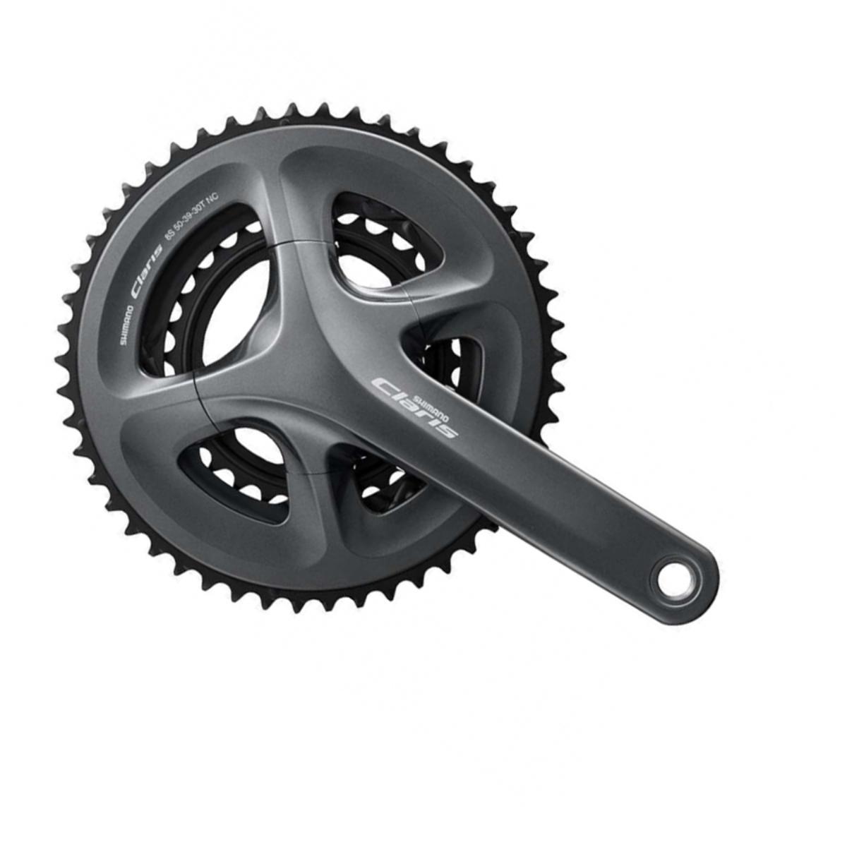 Система шатунов SHIMANO CLARIS, R2030, 170 мм, интегрированный вал, 8 скоростей, 50/39/30T - фото 1 - id-p219916502