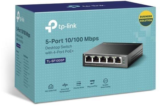 Неуправляемый коммутатор TP-Link TL-SF1005P V2 - фото 4 - id-p219916938