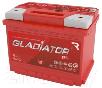 Автомобильный аккумулятор Gladiator EFB R+ - фото 1 - id-p219874384