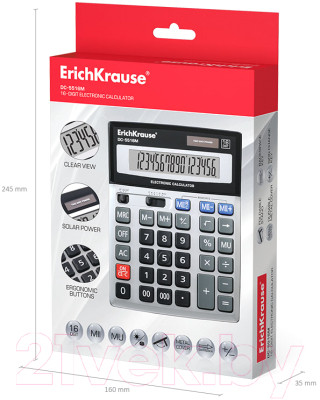 Калькулятор Erich Krause DC-5516М / ЕК45516 - фото 5 - id-p219908755