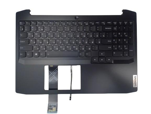 Верхняя часть корпуса (Palmrest) Lenovo IdeaPad Gaming 3-15IMH05, 3-15ARH05, темно-серый, RU