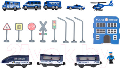 Железная дорога игрушечная Givito Полицейский участок / G201-002 - фото 3 - id-p219896867