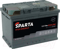 Автомобильный аккумулятор SPARTA High Energy 6СТ-77 Евро 820A