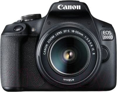 Зеркальный фотоаппарат Canon EOS 2000D Kit EF-S 18-55mm IS II / 2728C003 - фото 1 - id-p219906495
