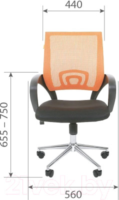 Кресло офисное Chairman 696 хром новый подлокотник - фото 3 - id-p219903427