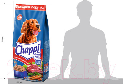 Сухой корм для собак Chappi С говядиной по-домашнему с овощами и травами - фото 7 - id-p219897806