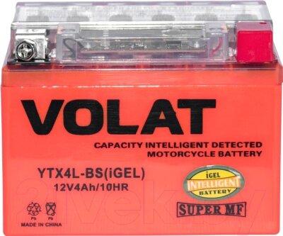 АККУМУЛЯТОР VOLAT YTX4L-BS (IGEL) (4 A/H), 50A R+ - фото 1 - id-p219918203